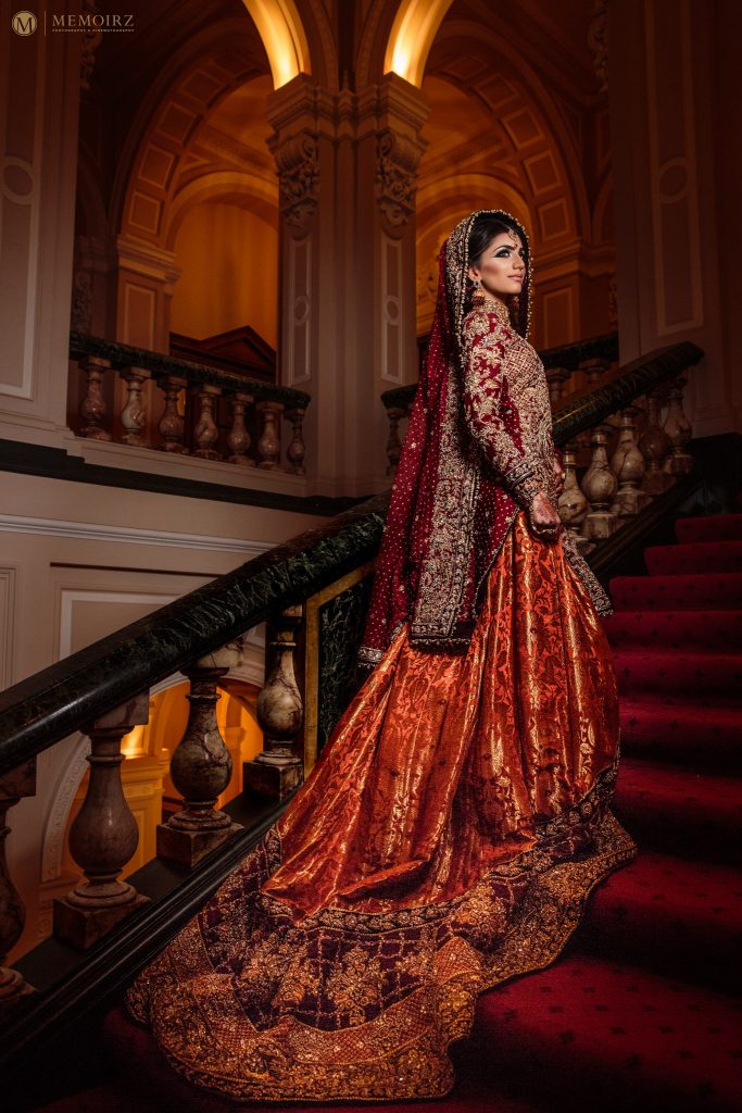 pakistani bride lengha and makeup