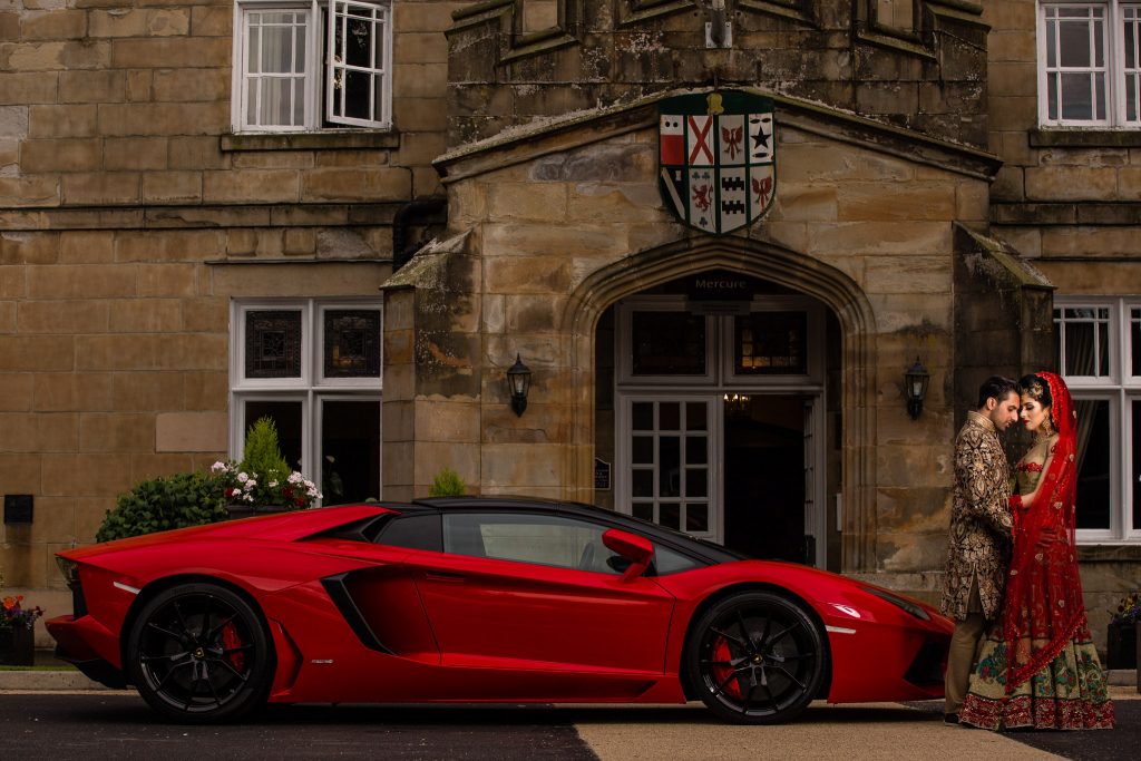 pakistani wedding red lamborghini